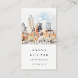 Elegante Chic Denver Colorado Wasserfarbe Visitenkarte