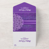 Elegante Chic Einfache Minimalistische Skripthochz All In One Einladung (Außenbereich)