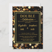 Elegante Chic - Einladung zum Dualgeburtstag Soire (Vorderseite)