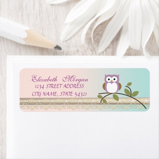 Elegante Chic Girly Niedlich, Eule (Insitu)