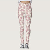 Elegante Chic Girly Rosa Pferdekilie Leggings (Vorderseite)
