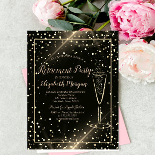 Elegante Chic Gold Confetti Weinkultur und Erde Einladung