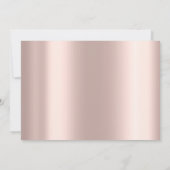 Elegante Chic Gold Hearts, Frame Rose Gold Save The Date (Rückseite)