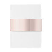 Elegante Chic Gold Hearts Rose Gold Einladungsbanderole (Rückseitenbeispiel)