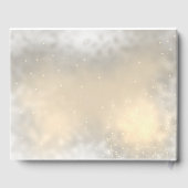 Elegante Chic Gold Wedding Gästebuch (Rückseite)