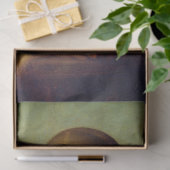 Elegante Chic Green Mona Lisa Covid 19 Gemälde Seidenpapier (Geschenk)