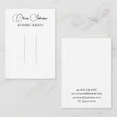 Elegante Chic Hair Clip Display Visitenkarte (Vorne/Hinten)