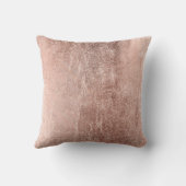 Elegante Chic-Imitat-Rosen-Goldbraut-Typografie Kissen (Rückseite)