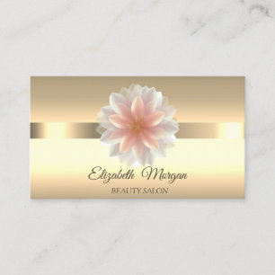 Elegante Chic Lotus Blume Makeup Business Card Visitenkarte