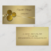 Elegante Chic Luxury Imitate Gold Visitenkarte (Vorne/Hinten)