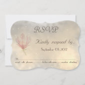 Elegante Chic Magnolia Wedding RSVP Card Einladung (Vorderseite)