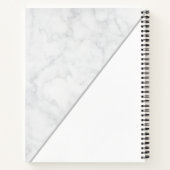 Elegante Chic Marble Traumstrecke Personalisiert Notizblock (Rückseite)