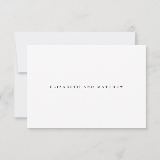 Elegante Chic Modern Simple Typografy Wedding RSVP Karte (Rückseite)