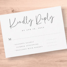 Elegante Chic Modern Simple Typografy Wedding