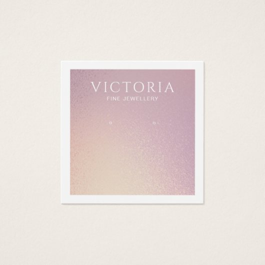 Elegante Chic Ombre Earring Display Card (Vorderseite)
