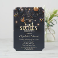 Elegante Chic Ornaments Sweet 16