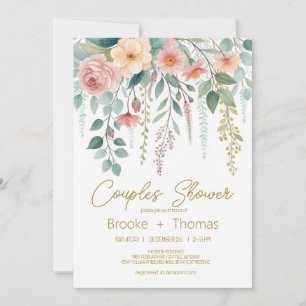 Elegante Chic Paare Babyshower Einladung