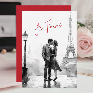 Elegante Chic Paris Happy Anniversary Card Feiertagskarte