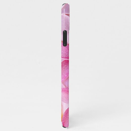 Elegante Chic Pastel Pink Hawaiian Plumeria Blume iPhone Hülle (Rechte Seite)