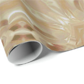 Elegante Chic Pearl Peach Kaleidoscopic Star Blume Geschenkpapier (Rolleneckpunkt)