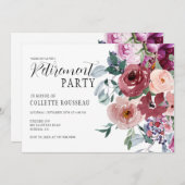 Elegante Chic Retirement-Party Einladung (Vorne/Hinten)