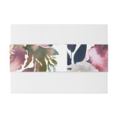 Elegante Chic Romantische Rose Hochzeit Einladungsbanderole (Rückseitenbeispiel)