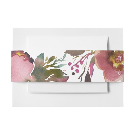 Elegante Chic Romantische Rose Hochzeit Einladungsbanderole (Vorderseite Beispiel)