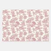 Elegante Chic Rosa Rosa Geschenkpapier Set (Vorderseite 3)