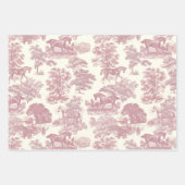 Elegante Chic Rosa Rosa Geschenkpapier Set (Vorderseite 2)