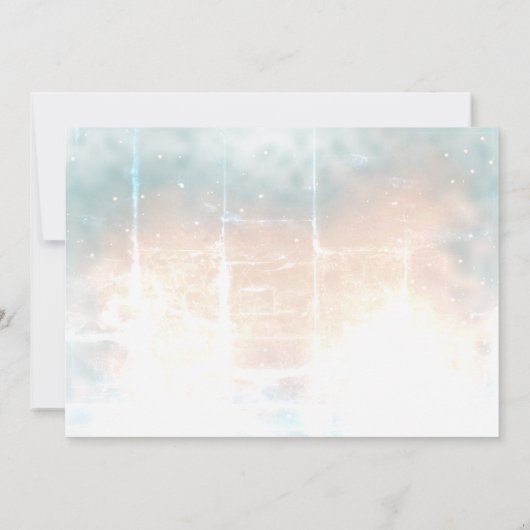 Elegante Chic Rose Gold Heart Wedding Speichern Si Save The Date (Rückseite)