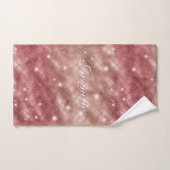 Elegante Chic Rose Gold Meerjungfrau Imitate Glitz Badhandtuch Set (Handtuch)