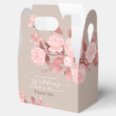 Elegante Chic Rose Hochzeit Geschenkschachtel (Geöffnet)