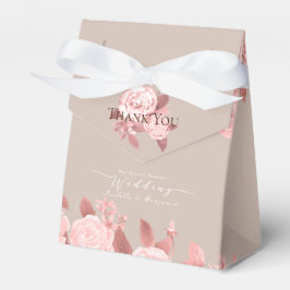 Elegante Chic Rose Hochzeit Geschenkschachtel