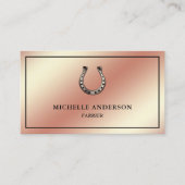 Elegante Chic Rose Visitenkarte (Vorderseite)