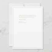 Elegante Chic Sage Green Wedding Dankeskarte (Rückseite)