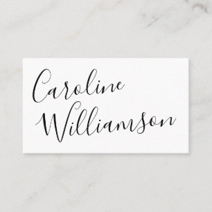 Elegante Chic-Schrift Kalligrafie Social-Media-Sym Visitenkarte