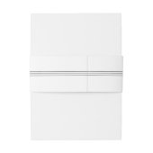 Elegante Chic Schwarz-weiß Monogram Bly Bands Einladungsbanderole (Rückseitenbeispiel)