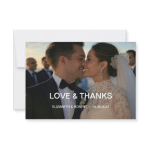 Elegante Chic Script Liebe Heart Wedding 2 Fotos