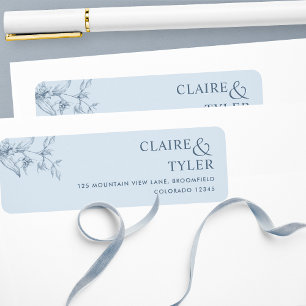 Elegante Chic Staubblaue Hochzeit