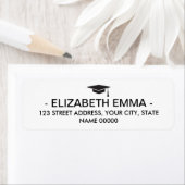 Elegante Chic Typografy Abschluss Rücksendeadresse (Insitu)