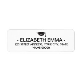 Elegante Chic Typografy Abschluss Rücksendeadresse