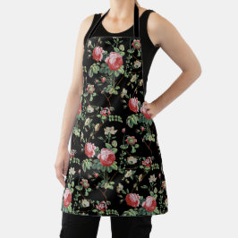 Elegante Chic Vintag Pink Rose Schürze
