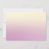 Elegante Chic Watercolor-Blume Save the Date (Rückseite)