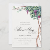 Elegante Chic Watercolor Einladung (Vorderseite)