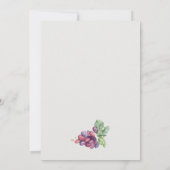 Elegante Chic Watercolor Einladung (Rückseite)