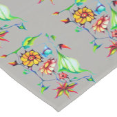 Elegante Chic Whimsical Exotic Blume Kurzer Tischläufer (Ecke)
