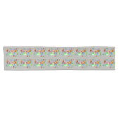 Elegante Chic Whimsical Exotic Blume Kurzer Tischläufer (Horizontal)