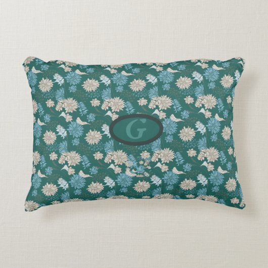 Elegante Chic-Wildblume Dekokissen (Vorderseite)