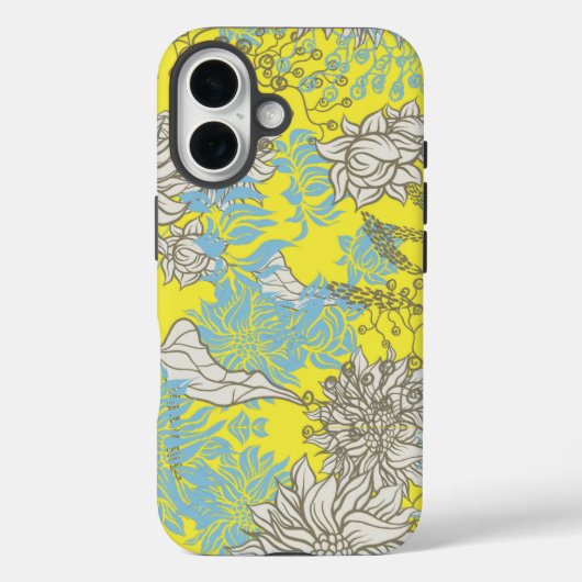 Elegante Chic Wildblume Gelb Case-Mate iPhone Hülle (Rückseite)