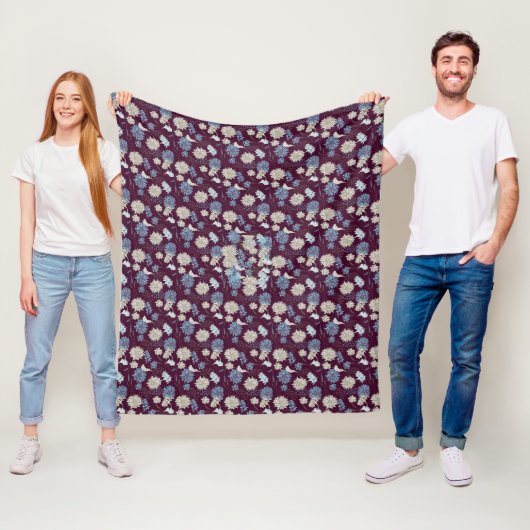 Elegante Chic Wildblume Gelb Fleecedecke (Beispiel)